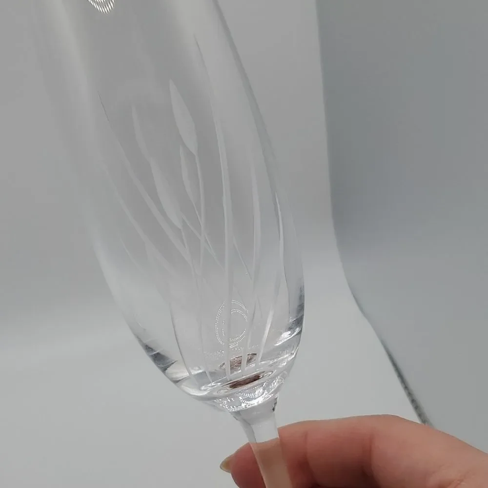 Lenox | Wheat Patterned etched Champagne Flutes